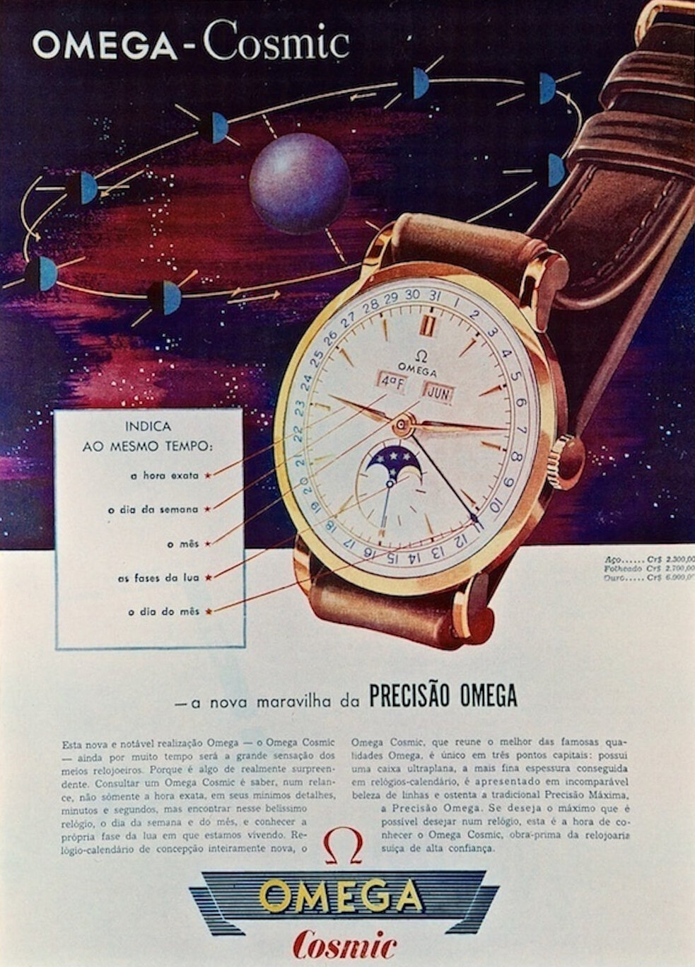 No. 294 / Omega Cosmic Moonphase - 1951 – From Time To Times